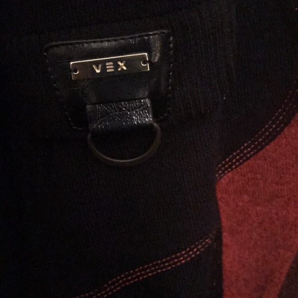 Vex Collection cowl neck sweater dark orange/black - Picture 15 of 16